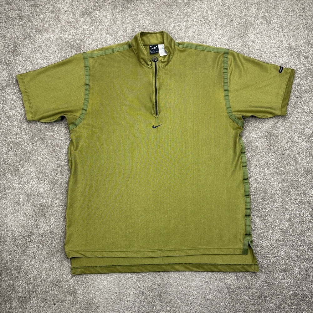 Vintage 90s Nike Andre Agassi Dri-FIT Quarter Zip Tennis Shirt Large